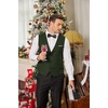 image:imageCOOFANDY Mens Suit Vest Slim Fit Formal Dress Waistcoat Casual Business Vests for Suit or TuxedoArmy Green