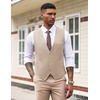 image:imageCOOFANDY Mens Suit Vest Slim Fit Formal Dress Waistcoat Casual Business Vests for Suit or TuxedoBeige