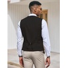 image:imageCOOFANDY Mens Suit Vest Slim Fit Formal Dress Waistcoat Casual Business Vests for Suit or TuxedoBlack