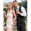 image:imageCOOFANDY Mens Suit Vest Slim Fit Formal Dress Waistcoat Casual Business Vests for Suit or TuxedoBlack