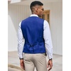 image:imageCOOFANDY Mens Suit Vest Slim Fit Formal Dress Waistcoat Casual Business Vests for Suit or TuxedoBlue