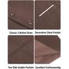 image:imageCOOFANDY Mens Suit Vest Slim Fit Formal Dress Waistcoat Casual Business Vests for Suit or TuxedoBrown