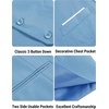 image:imageCOOFANDY Mens Suit Vest Slim Fit Formal Dress Waistcoat Casual Business Vests for Suit or TuxedoClear Blue