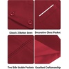image:imageCOOFANDY Mens Suit Vest Slim Fit Formal Dress Waistcoat Casual Business Vests for Suit or TuxedoDark Red