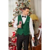 image:imageCOOFANDY Mens Suit Vest Slim Fit Formal Dress Waistcoat Casual Business Vests for Suit or TuxedoGreen