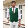 image:imageCOOFANDY Mens Suit Vest Slim Fit Formal Dress Waistcoat Casual Business Vests for Suit or TuxedoGreen