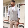 image:imageCOOFANDY Mens Suit Vest Slim Fit Formal Dress Waistcoat Casual Business Vests for Suit or TuxedoGrey