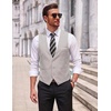image:imageCOOFANDY Mens Suit Vest Slim Fit Formal Dress Waistcoat Casual Business Vests for Suit or TuxedoGrey