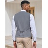 image:imageCOOFANDY Mens Suit Vest Slim Fit Formal Dress Waistcoat Casual Business Vests for Suit or TuxedoLight Gray