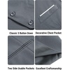 image:imageCOOFANDY Mens Suit Vest Slim Fit Formal Dress Waistcoat Casual Business Vests for Suit or TuxedoLight Gray