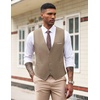 image:imageCOOFANDY Mens Suit Vest Slim Fit Formal Dress Waistcoat Casual Business Vests for Suit or TuxedoLight Khaki