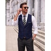 image:imageCOOFANDY Mens Suit Vest Slim Fit Formal Dress Waistcoat Casual Business Vests for Suit or TuxedoNavy Blue