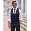 image:imageCOOFANDY Mens Suit Vest Slim Fit Formal Dress Waistcoat Casual Business Vests for Suit or TuxedoNavy Blue