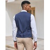 image:imageCOOFANDY Mens Suit Vest Slim Fit Formal Dress Waistcoat Casual Business Vests for Suit or TuxedoPeacock Blue