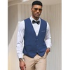 image:imageCOOFANDY Mens Suit Vest Slim Fit Formal Dress Waistcoat Casual Business Vests for Suit or TuxedoPeacock Blue