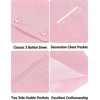 image:imageCOOFANDY Mens Suit Vest Slim Fit Formal Dress Waistcoat Casual Business Vests for Suit or TuxedoPink