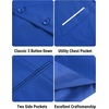 image:imageCOOFANDY Mens Suit Vest Slim Fit Formal Dress Waistcoat Casual Business Vests for Suit or TuxedoRoyal Blue