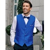 image:imageCOOFANDY Mens Suit Vest Slim Fit Formal Dress Waistcoat Casual Business Vests for Suit or TuxedoRoyal Blue
