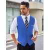 image:imageCOOFANDY Mens Suit Vest Slim Fit Formal Dress Waistcoat Casual Business Vests for Suit or TuxedoRoyal Blue