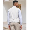 image:imageCOOFANDY Mens Suit Vest Slim Fit Formal Dress Waistcoat Casual Business Vests for Suit or TuxedoWhite