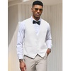 image:imageCOOFANDY Mens Suit Vest Slim Fit Formal Dress Waistcoat Casual Business Vests for Suit or TuxedoWhite