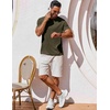 image:imageCOOFANDY Mens T Shirt Short Sleeve Crew Neck TShirt Casual Summer Classic Basic Tee ShirtsArmy Green