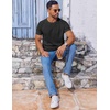 image:imageCOOFANDY Mens T Shirt Short Sleeve Crew Neck TShirt Casual Summer Classic Basic Tee ShirtsBlack