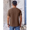 image:imageCOOFANDY Mens T Shirt Short Sleeve Crew Neck TShirt Casual Summer Classic Basic Tee ShirtsBrown