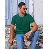 image:imageCOOFANDY Mens T Shirt Short Sleeve Crew Neck TShirt Casual Summer Classic Basic Tee ShirtsDark Green