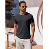 image:imageCOOFANDY Mens T Shirt Short Sleeve Crew Neck TShirt Casual Summer Classic Basic Tee ShirtsDark Grey