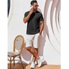 image:imageCOOFANDY Mens T Shirt Short Sleeve Crew Neck TShirt Casual Summer Classic Basic Tee ShirtsDark Grey