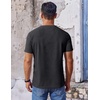 image:imageCOOFANDY Mens T Shirt Short Sleeve Crew Neck TShirt Casual Summer Classic Basic Tee ShirtsDark Grey