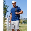 image:imageCOOFANDY Mens T Shirt Short Sleeve Crew Neck TShirt Casual Summer Classic Basic Tee ShirtsDeep Blue