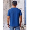 image:imageCOOFANDY Mens T Shirt Short Sleeve Crew Neck TShirt Casual Summer Classic Basic Tee ShirtsDeep Blue