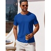 image:imageCOOFANDY Mens T Shirt Short Sleeve Crew Neck TShirt Casual Summer Classic Basic Tee ShirtsDeep Blue