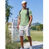 image:imageCOOFANDY Mens T Shirt Short Sleeve Crew Neck TShirt Casual Summer Classic Basic Tee ShirtsLight Green