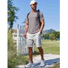 image:imageCOOFANDY Mens T Shirt Short Sleeve Crew Neck TShirt Casual Summer Classic Basic Tee ShirtsLight Grey
