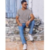 image:imageCOOFANDY Mens T Shirt Short Sleeve Crew Neck TShirt Casual Summer Classic Basic Tee ShirtsLight Grey