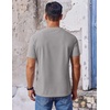 image:imageCOOFANDY Mens T Shirt Short Sleeve Crew Neck TShirt Casual Summer Classic Basic Tee ShirtsLight Grey