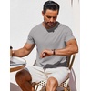 image:imageCOOFANDY Mens T Shirt Short Sleeve Crew Neck TShirt Casual Summer Classic Basic Tee ShirtsLight Grey