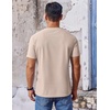 image:imageCOOFANDY Mens T Shirt Short Sleeve Crew Neck TShirt Casual Summer Classic Basic Tee ShirtsLight Khaki