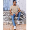 image:imageCOOFANDY Mens T Shirt Short Sleeve Crew Neck TShirt Casual Summer Classic Basic Tee ShirtsLight Khaki