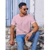 image:imageCOOFANDY Mens T Shirt Short Sleeve Crew Neck TShirt Casual Summer Classic Basic Tee ShirtsLight Pink
