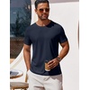 image:imageCOOFANDY Mens T Shirt Short Sleeve Crew Neck TShirt Casual Summer Classic Basic Tee ShirtsNavy Blue