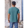 image:imageCOOFANDY Mens T Shirt Short Sleeve Crew Neck TShirt Casual Summer Classic Basic Tee ShirtsPeacock Blue