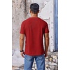 image:imageCOOFANDY Mens T Shirt Short Sleeve Crew Neck TShirt Casual Summer Classic Basic Tee ShirtsRed