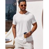 image:imageCOOFANDY Mens T Shirt Short Sleeve Crew Neck TShirt Casual Summer Classic Basic Tee ShirtsWhiteWhite2 Pack