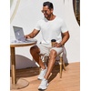 image:imageCOOFANDY Mens T Shirt Short Sleeve Crew Neck TShirt Casual Summer Classic Basic Tee ShirtsWhiteWhite2 Pack