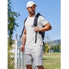 image:imageCOOFANDY Mens T Shirt Short Sleeve Crew Neck TShirt Casual Summer Classic Basic Tee ShirtsWhiteWhite2 Pack