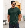 image:imageCOOFANDY Mens TShirts 100 Cotton Crewneck Short Sleeve Tees Casual Plain ShirtsGreen